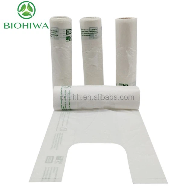 Biodegradable T-shirt Bags On Roll